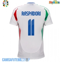 Camisa de time de futebol Itália Giacomo Raspadori #11 Replicas 2º Equipamento Europeu 2024 Manga Curta